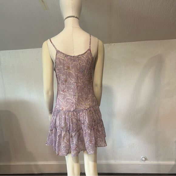 Coco La Rue Sheer Drop Waist Hummingbird Tank Dress - Picture 6 of 8